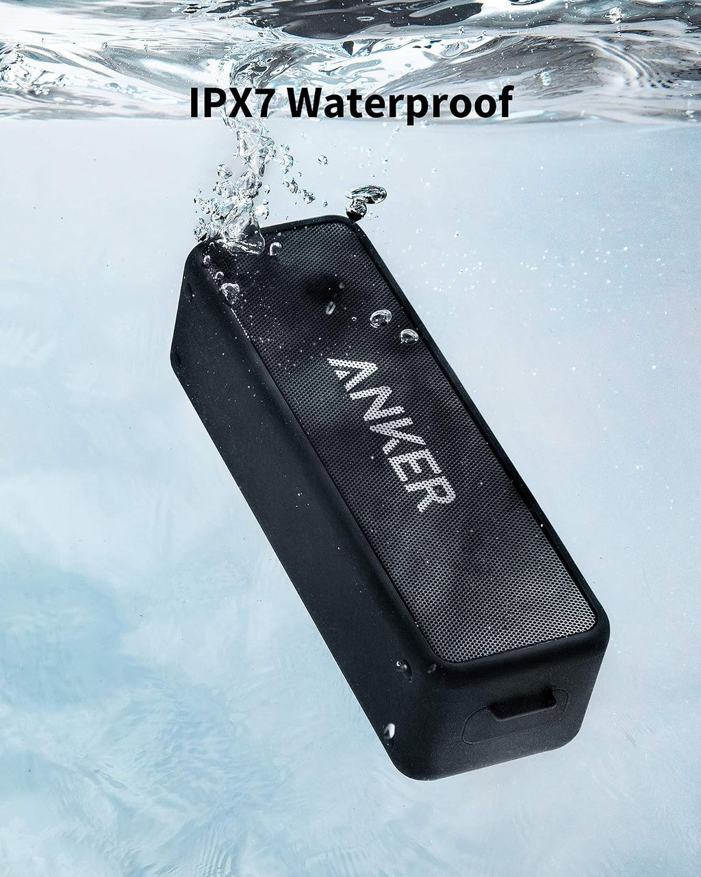Soundcore 2 Portable Bluetooth Speaker, 24-Hour Playtime, IPX7