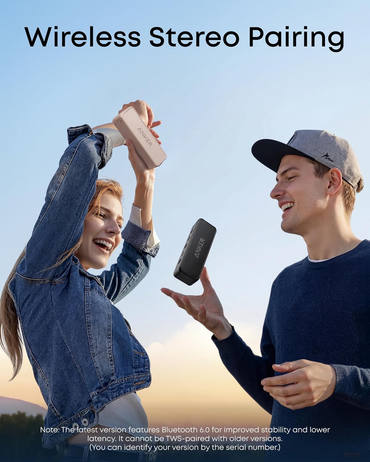 Soundcore 2 Portable Bluetooth Speaker, 24-Hour Playtime, IPX7